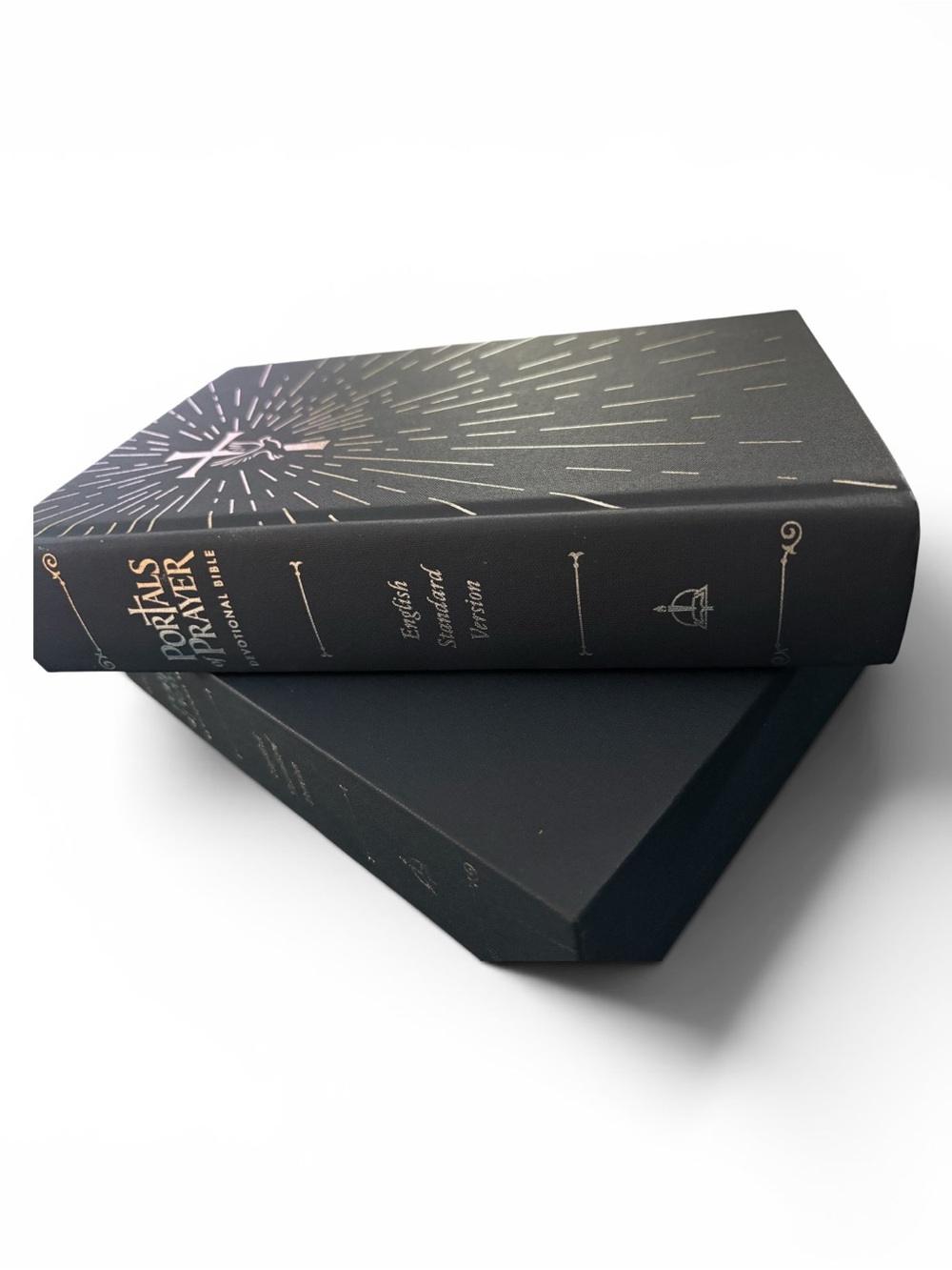 Portals Of Prayer Devotional Bible English Standard Version 2019 Hardcover Navy